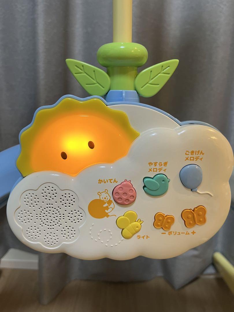 新型外箱説明書付　美品　くまのプーさん えらべる回転6WAYジムにへんしんメリー