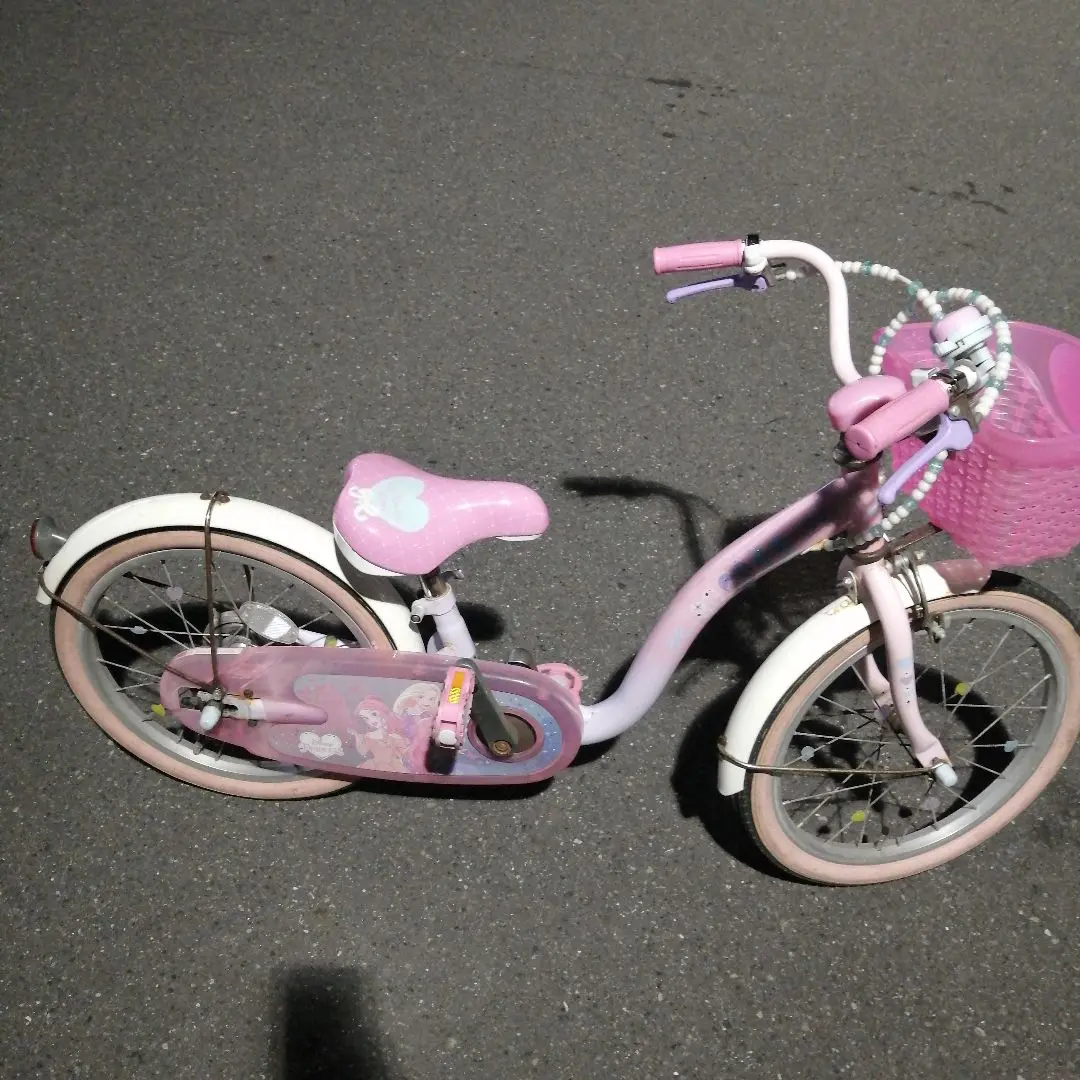 ウィズフレンドプリンセス自転車18インチピンクめちゃ美品 437fa5e487fffa15eeeda238e57051