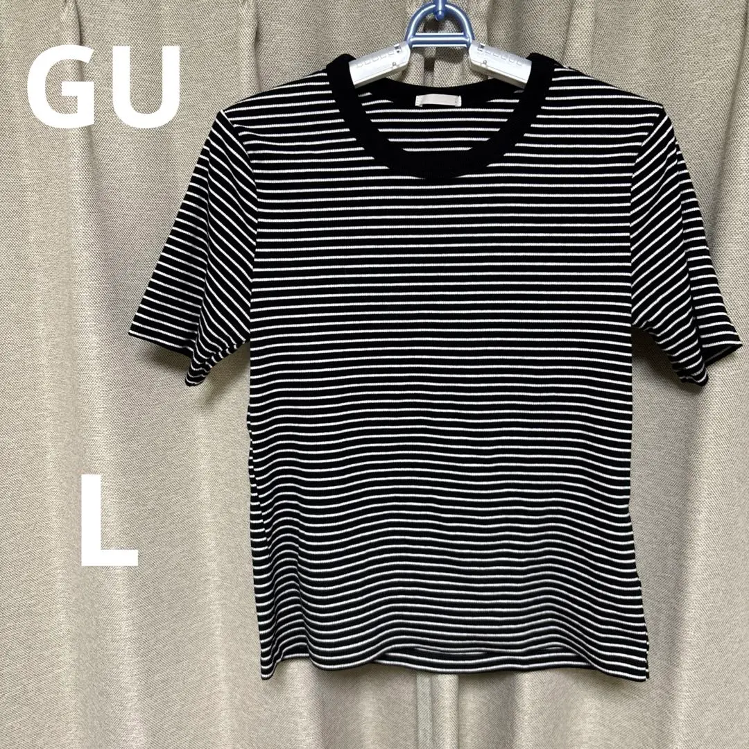 Thumbnail of Striped V-neck Short Sleeve T-shirt