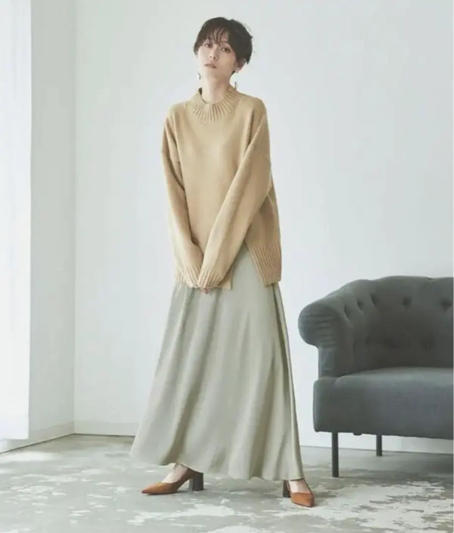 Thumbnail of titivate New ★ Satin Flare Long Skirt