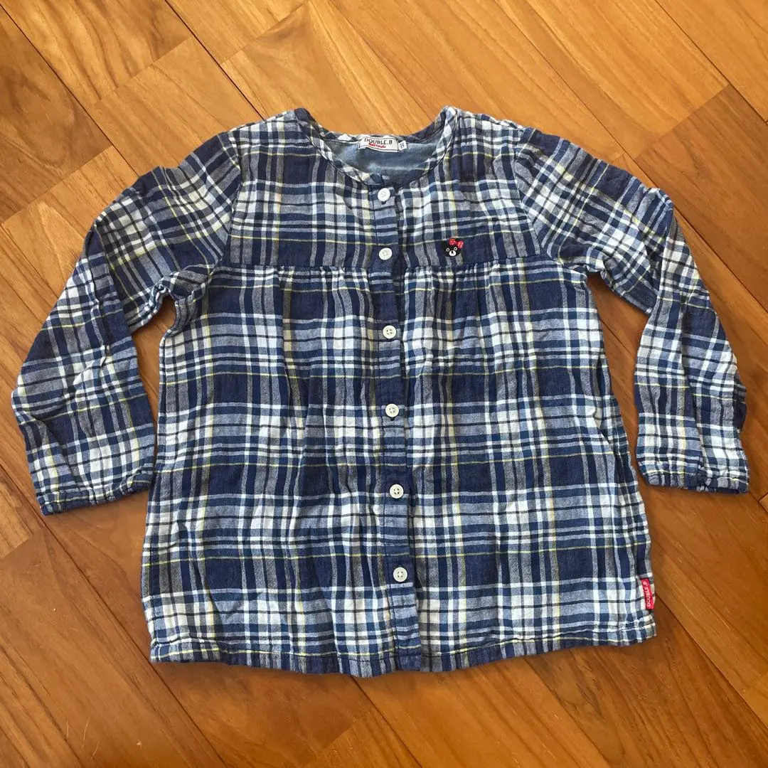 Thumbnail of DOUBLE.B Checkered Long Sleeve Shirt 130cm