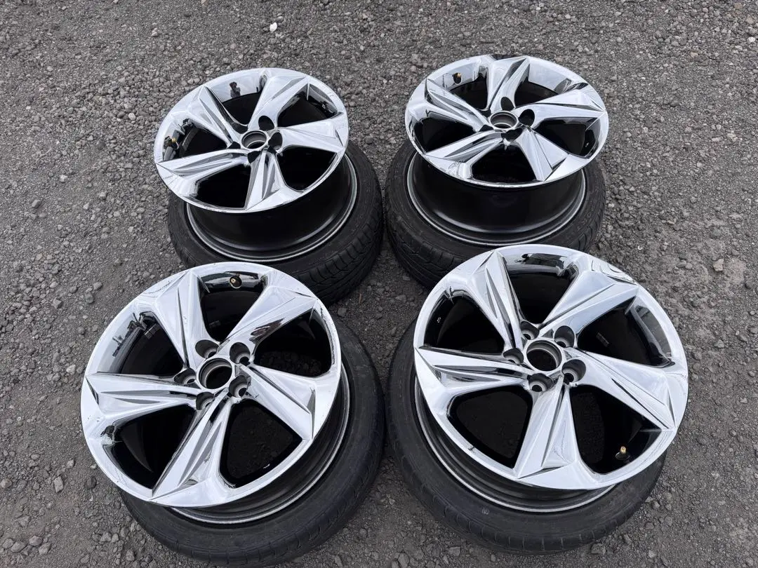 マハディ クラウン 220 RS 純正ホイール 4本 新車外し 美品】トヨタ 220 クラウン RS 後期 純正 18in 8J +40