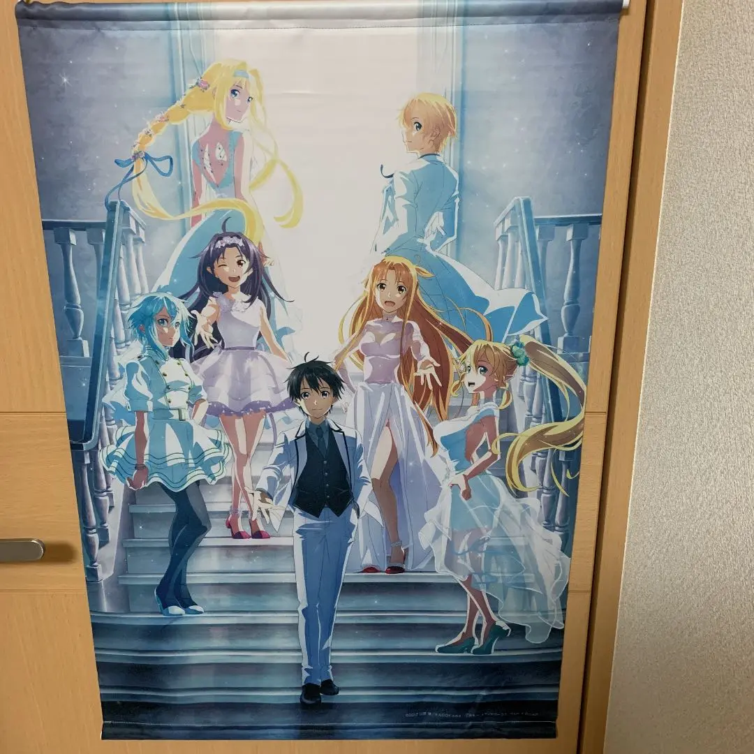 SAO 未開封タペストリー　エクスクロニクル　キリト　アスナ　シノン　ユウキ Amazon.co.jp: 京都限定販売 ソードアート オンライン エクス