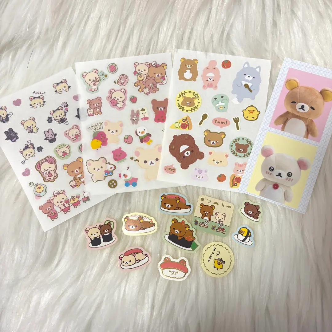 Thumbnail of Rilakkuma Stickers - Approximately 70 pieces to share
