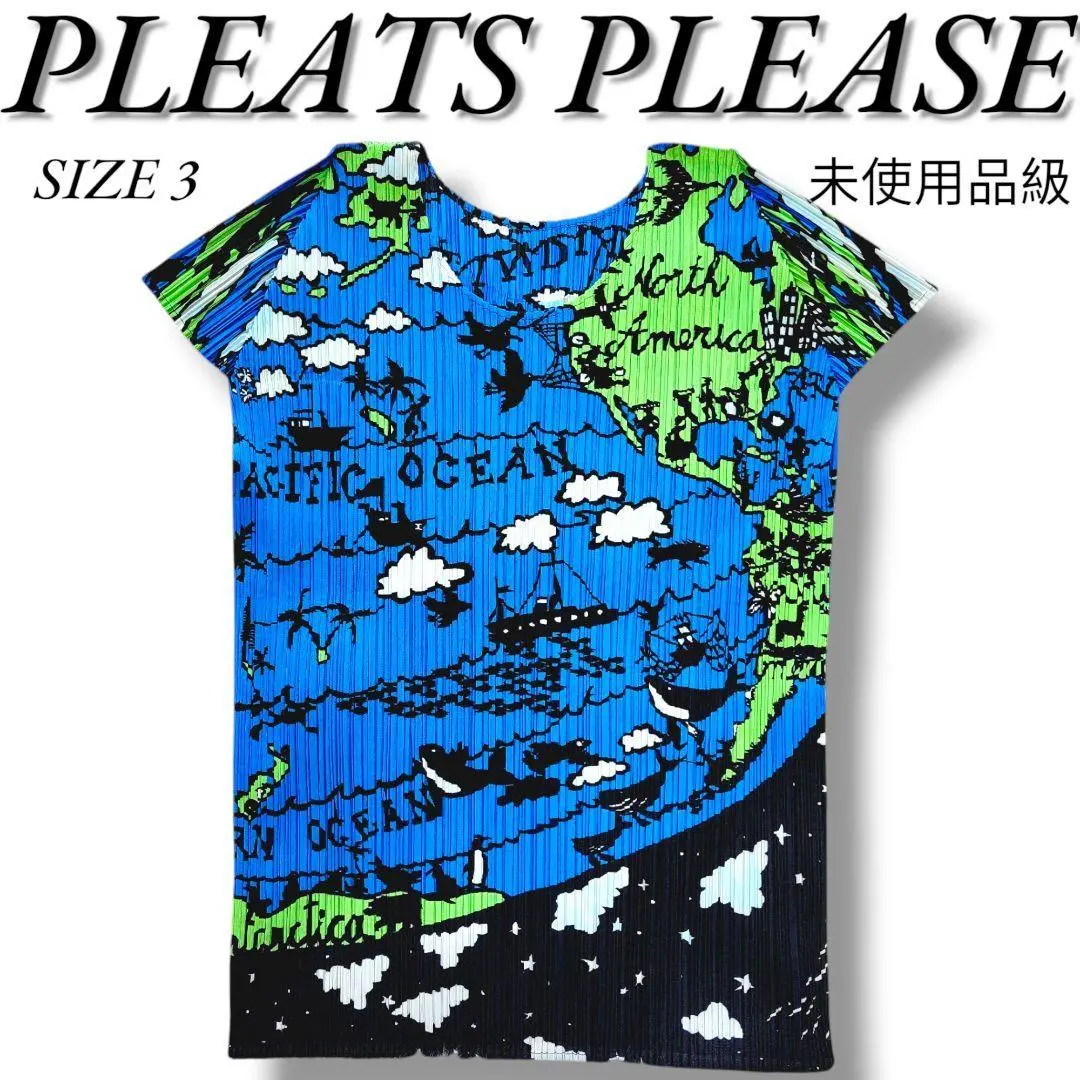 PLEATS PLEASE 地図柄 プリーツスカート PLEATS PLEASE ISSEY MIYAKE - PLEATS PLEASE EFFICIENT SQUARE