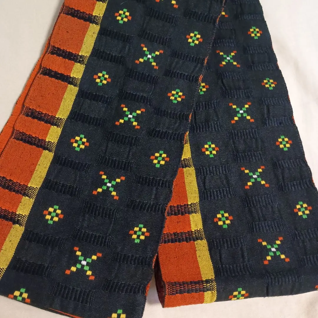 Thumbnail of Ryukyu Kasuri, Black with Red