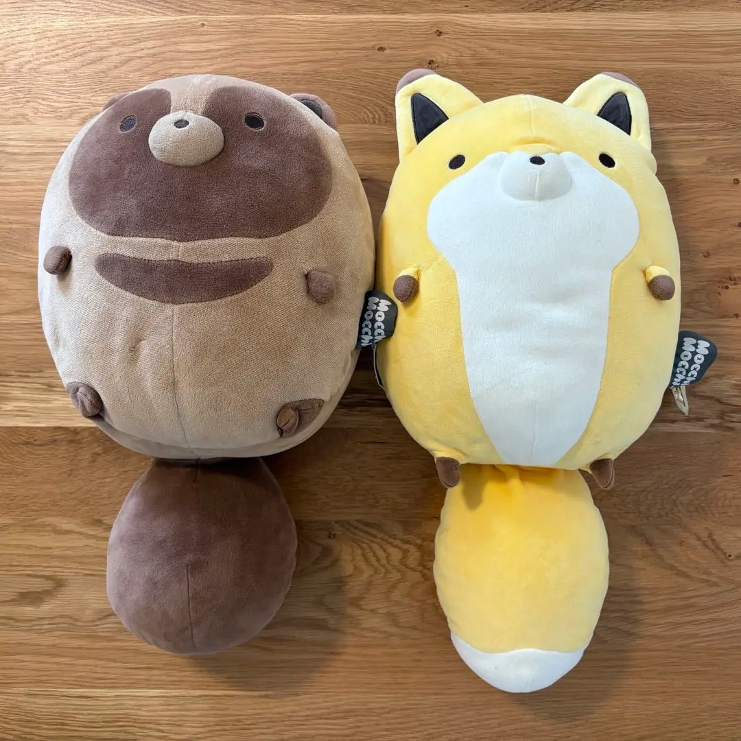 Amazon.co.jp: タヌキとキツネ もっちぃもっちぃ ぬいぐるみ M