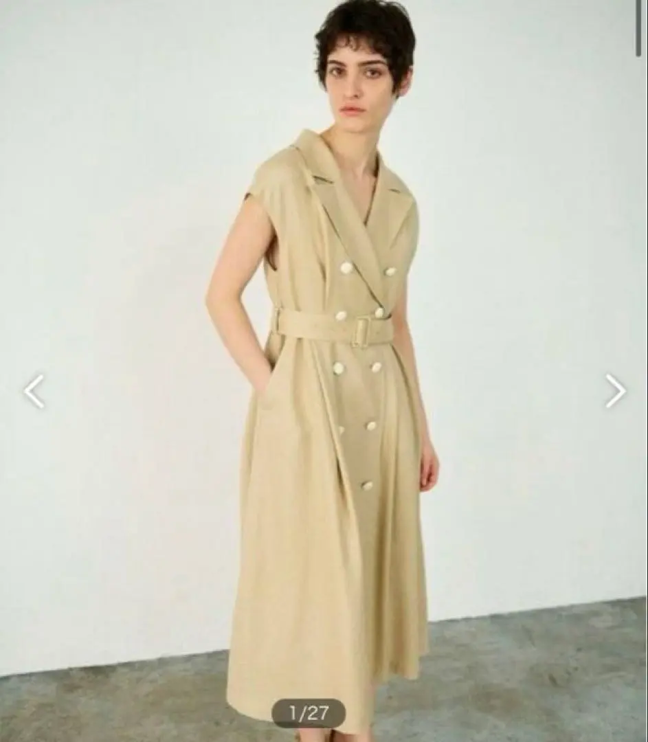 Thumbnail of GRACE CONTINENTAL ❣️ 2024 New Collection ❣️ Marine Trench Dress ❣️