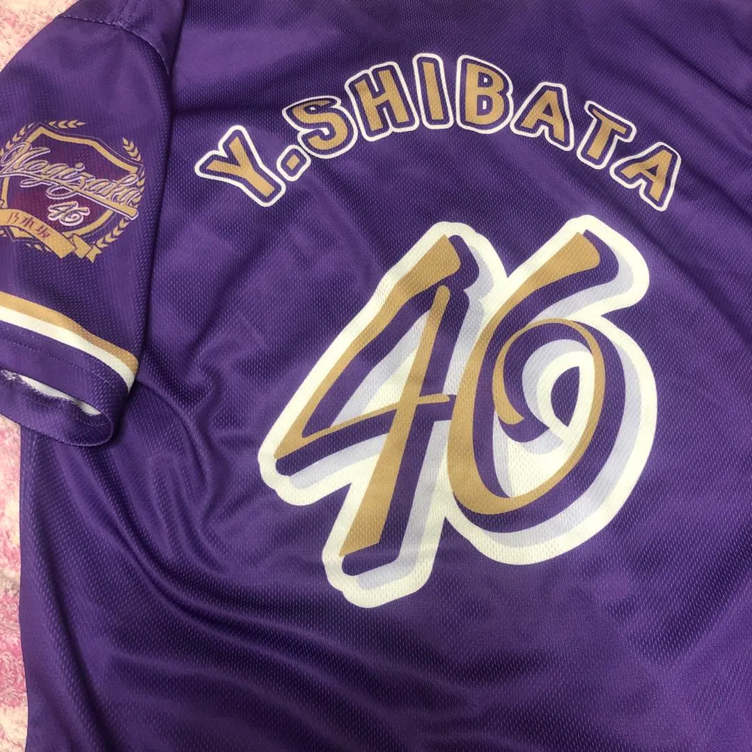 Thumbnail of Nogizaka46 Individual Baseball Shirt 2022 Yuna Shibata, Size M