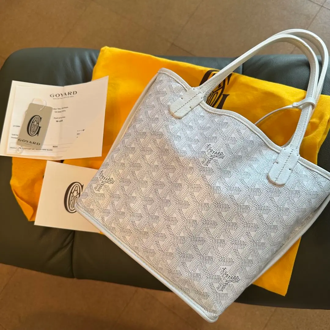 GOYARD ゴヤール 限定　アンジュミニ　刺繍 GOYARD ゴヤール ハンドバッグ ANJOU MINI アンジュミニポーチ