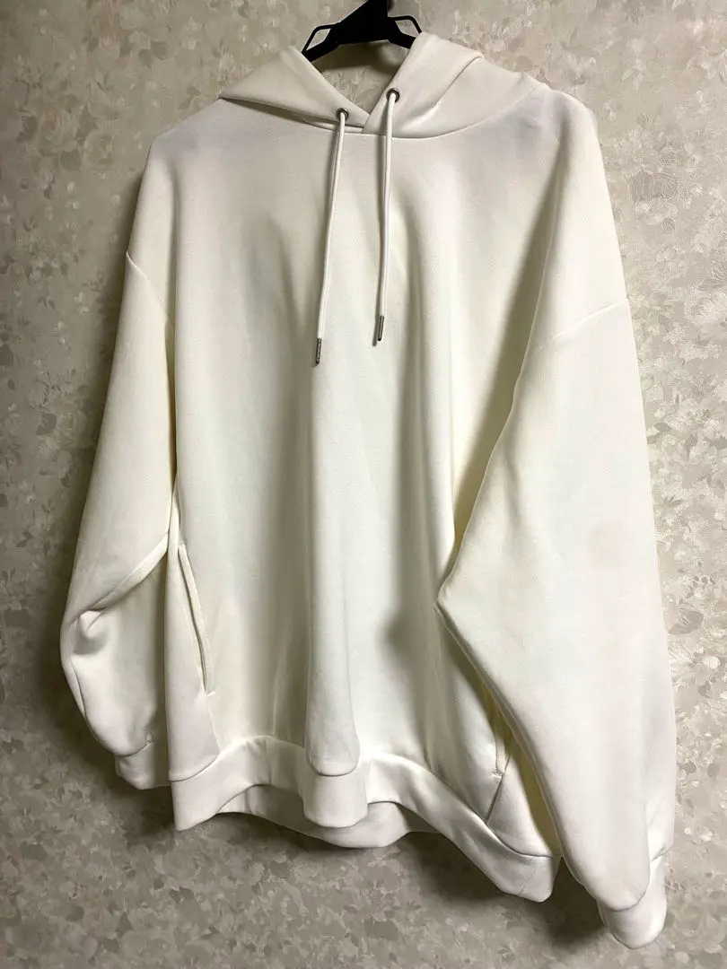 Thumbnail of White men's hoodie, size L, white