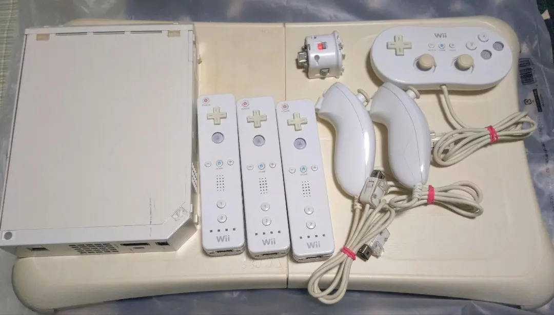 Thumbnail of Wii console, remote, nunchuk, controller, balance board