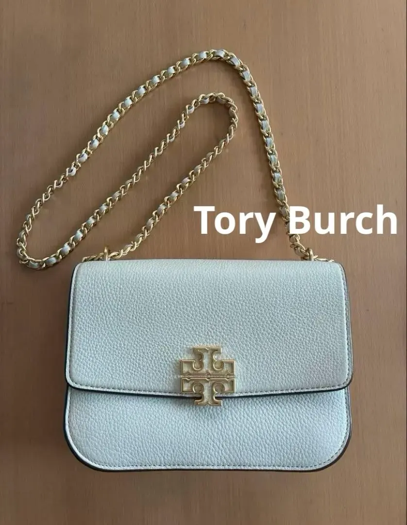 Thumbnail of Tory Burch Ivory 2-Way Chain Shoulder Handbag