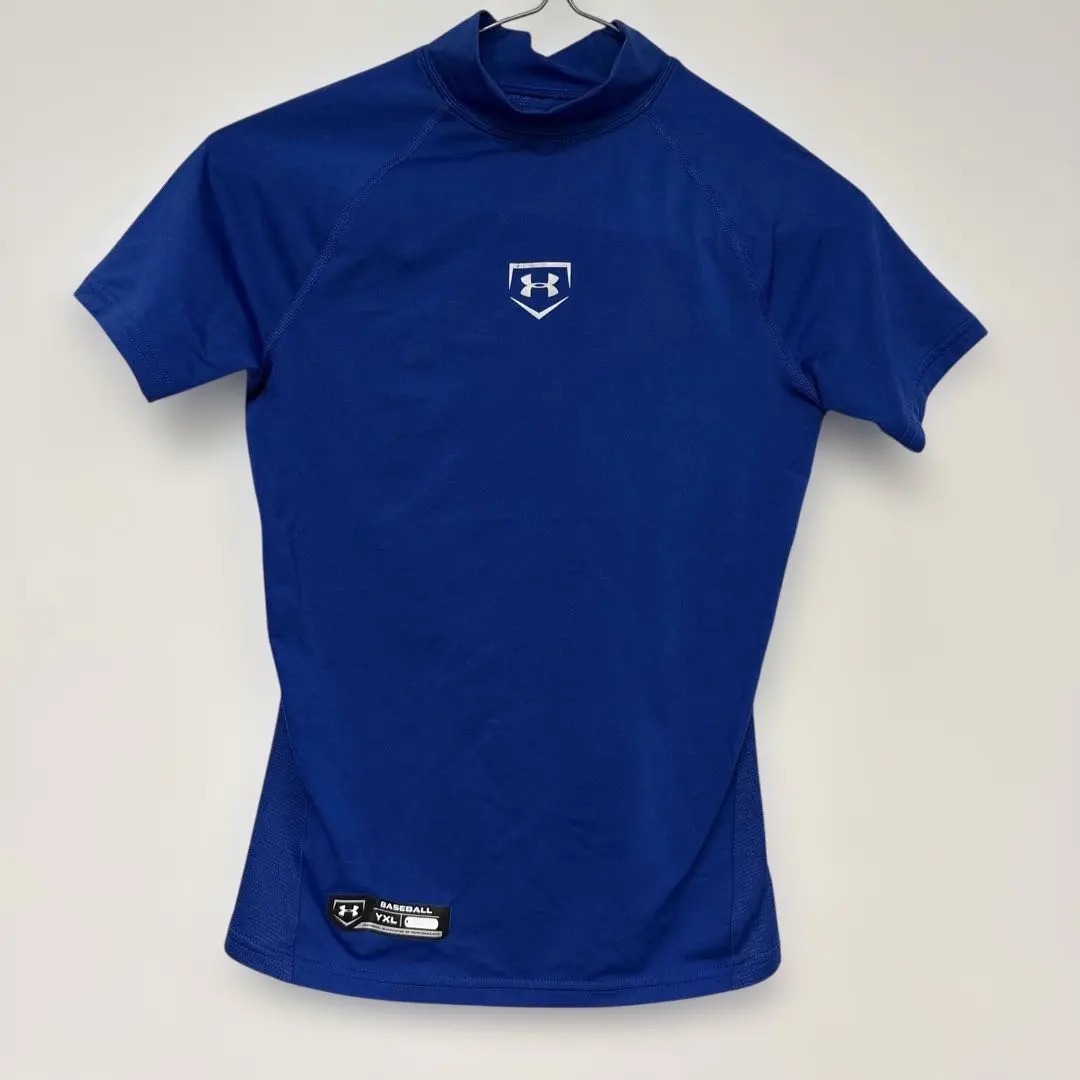 Thumbnail of Under Armour blue turtleneck undershirt, YXL (Youth Extra Large), 150cm