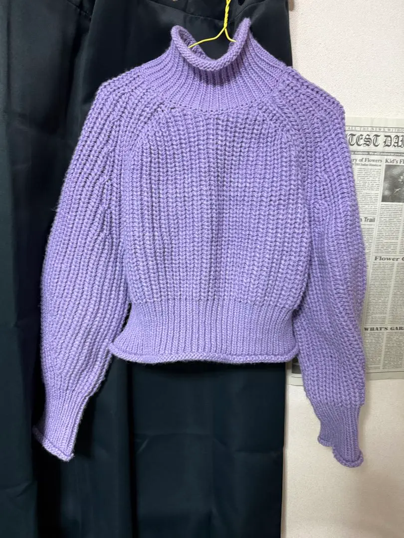 Thumbnail of H&M Purple Turtleneck Knit Sweater