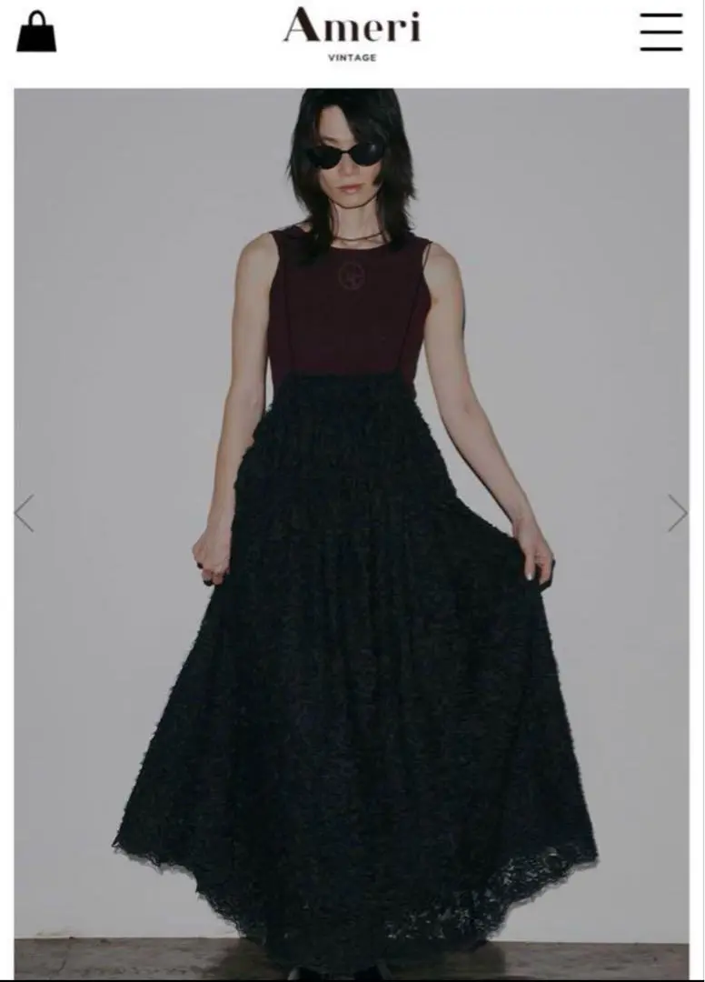 Ameri　MEDI ADJUST SHELLY GATHER DRESS Ameri MEDI ADJUST SHELLY GATHER DRESS - メルカリ