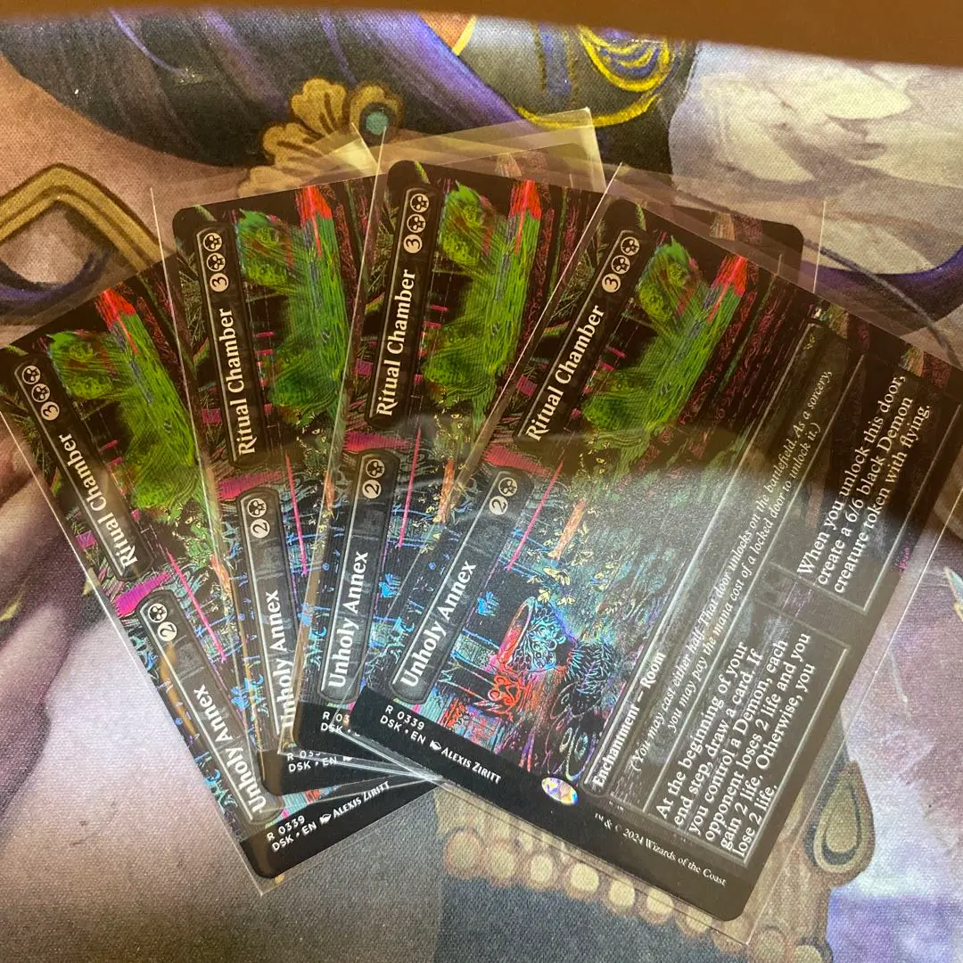 mtg 不浄な別室/祭儀室　英語拡張foil 4枚 不浄な別室+祭儀室/Unholy Annex+Ritual Chamber《日本語》【DSK】