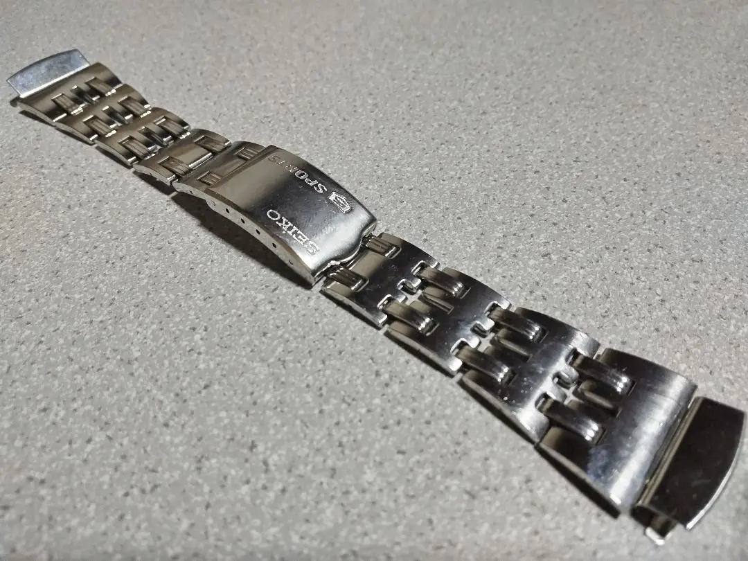 セイコー 5SPORTS 純正ベルト 型番不明 中古品 Seiko 純正 ベルト 20mm V657-8120, 7T92-0CF0, SND253, SKS193