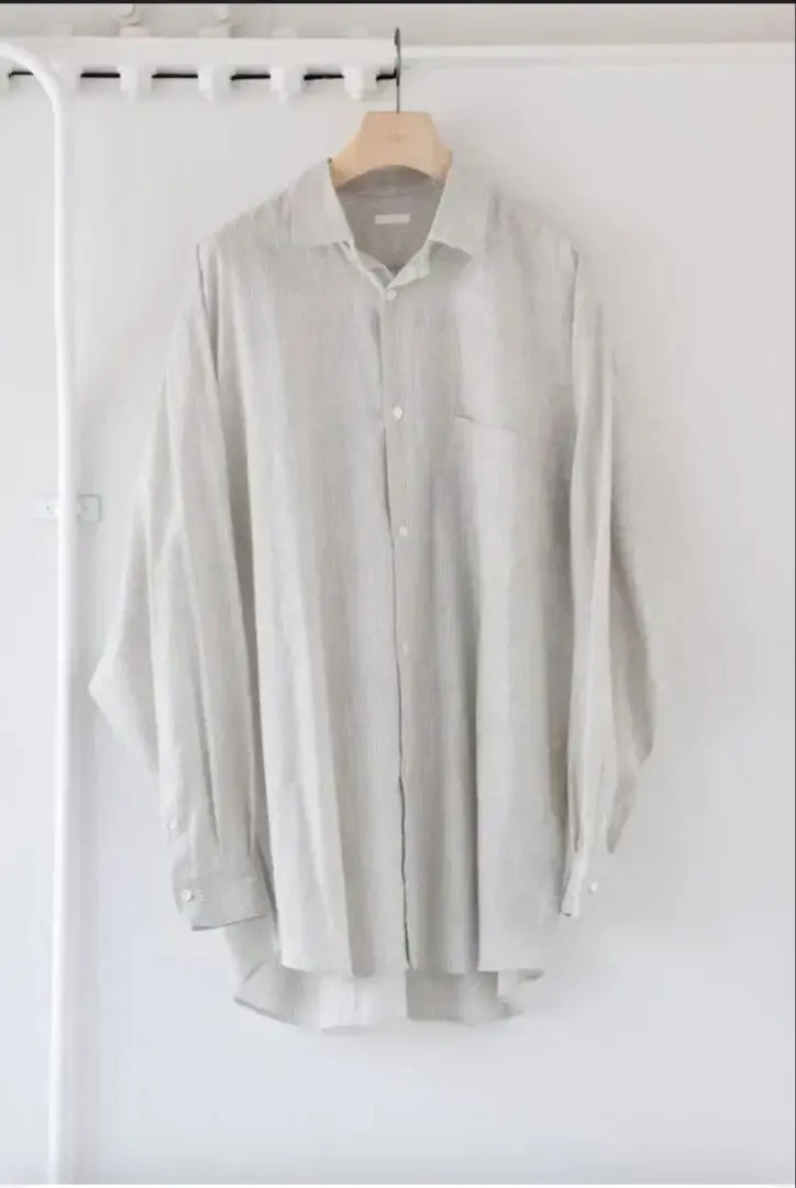 カディコットンCOMOLIシャツ 24ss ストライプ サイズ4 未使用 COMOLI】”SS24 COLLECTION” -LAST DELIVERY- | MAIDENS SHOP