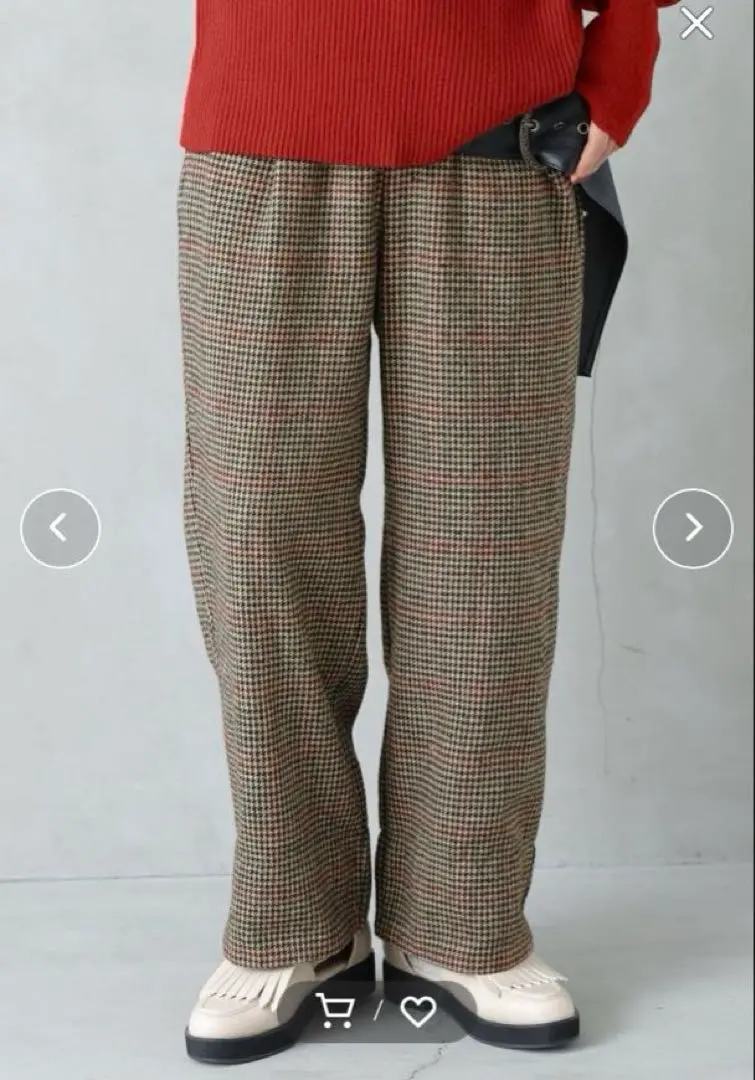 Thumbnail of 【Brand New】osharewalker n'Or Checkered Wide Pants LL-3L