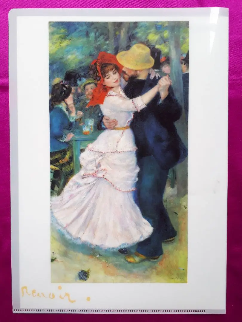 ルノワール 、【ブージヴァルのダンス】、希少画集画、新品高級額・額装付 ルノワール 、【ブージヴァルのダンス】、希少画集画、新品高級
