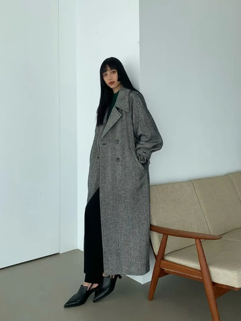 Thumbnail of Gray long coat EMODA