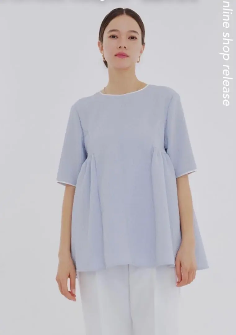 ドットサイドギャザーブラウス | 2024 AW Collection| yori