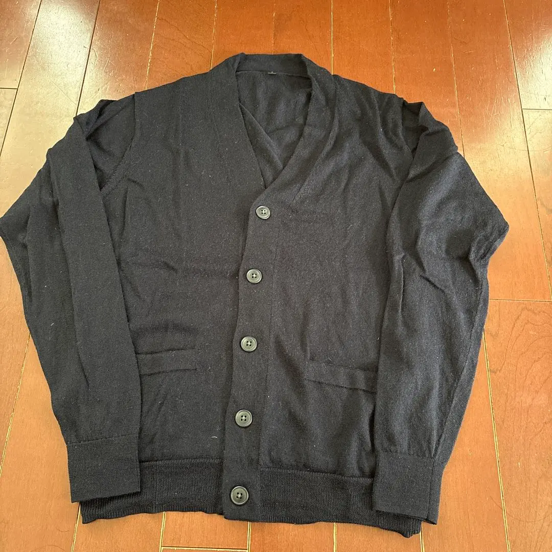 Thumbnail of MUJI Washable Wool V-Neck Cardigan, Size L