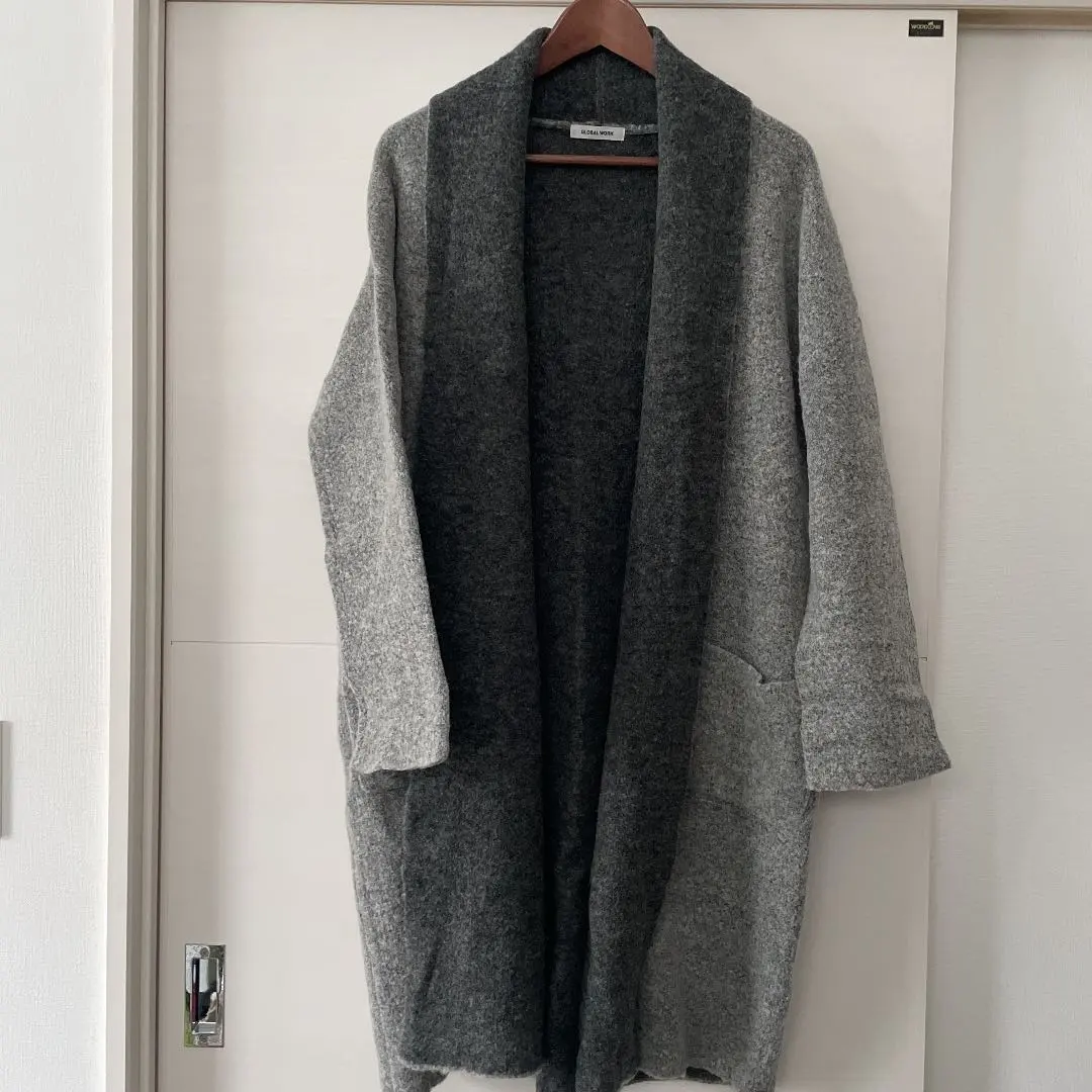 Thumbnail of Long cardigan, gray