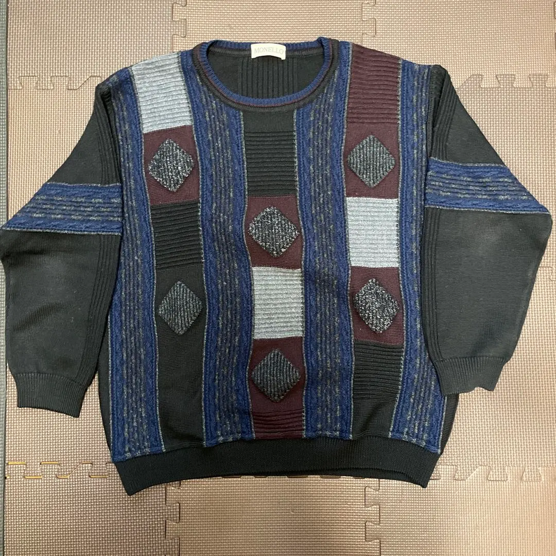 Thumbnail of Knit sweater, black, asymmetrical, vintage/used clothing