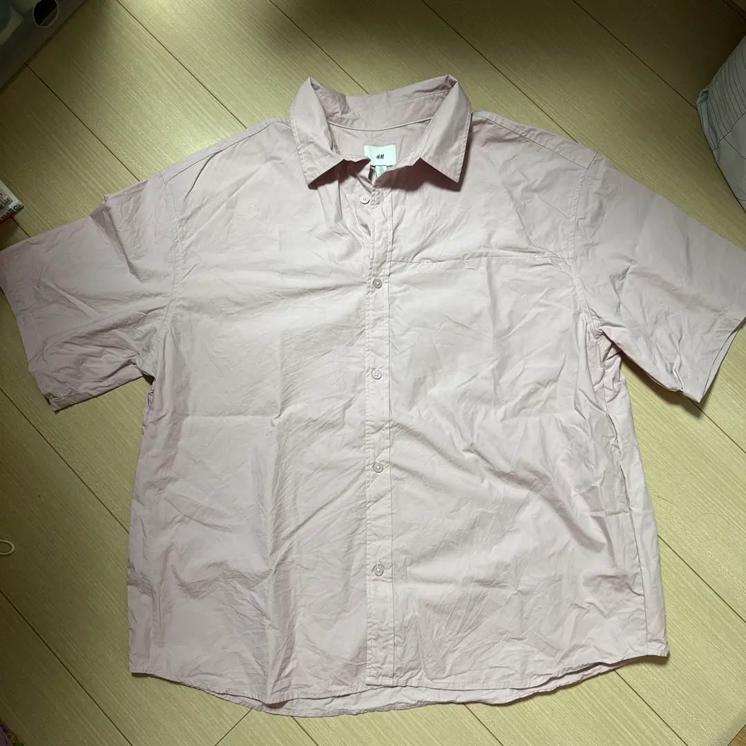 H&M 短袖襯衫 L 粉紅色 的縮圖