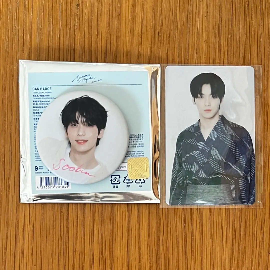 Thumbnail of 【Soobin】TXT SUMMER TOGETHER Can Badge & Photo Card