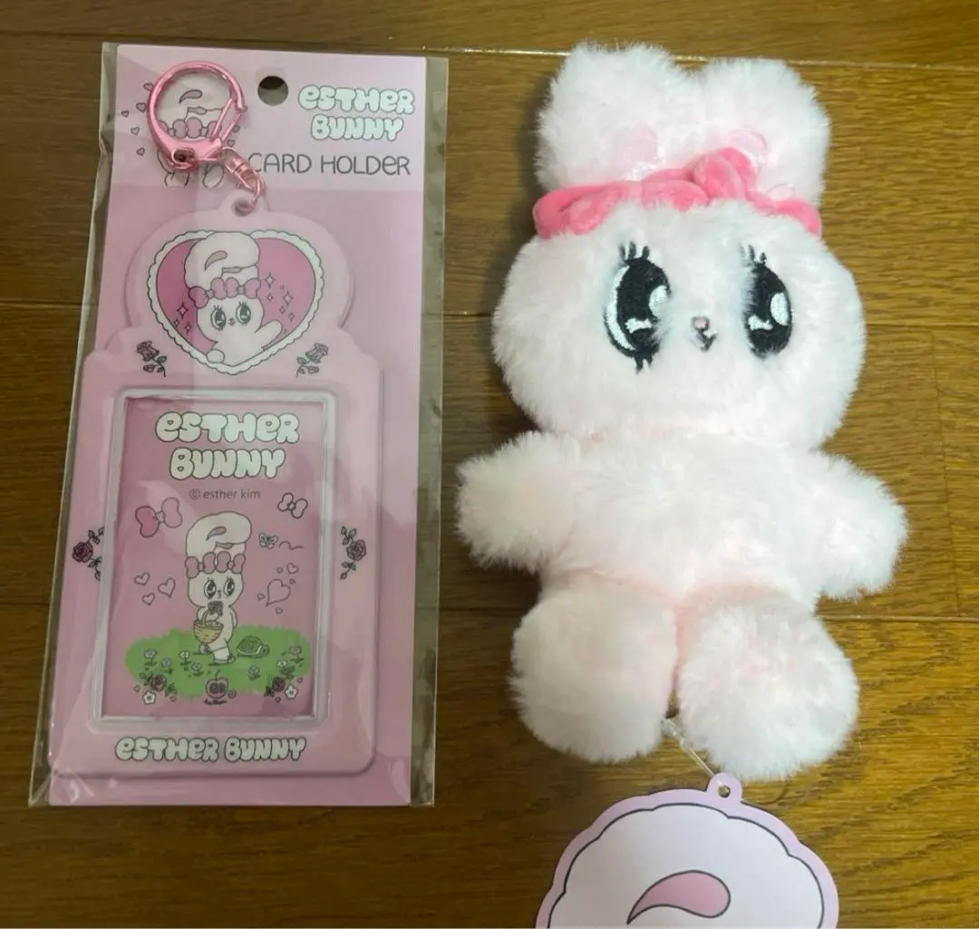 Thumbnail of Esther Bunny PVC Trading Card Case, Plush Pink