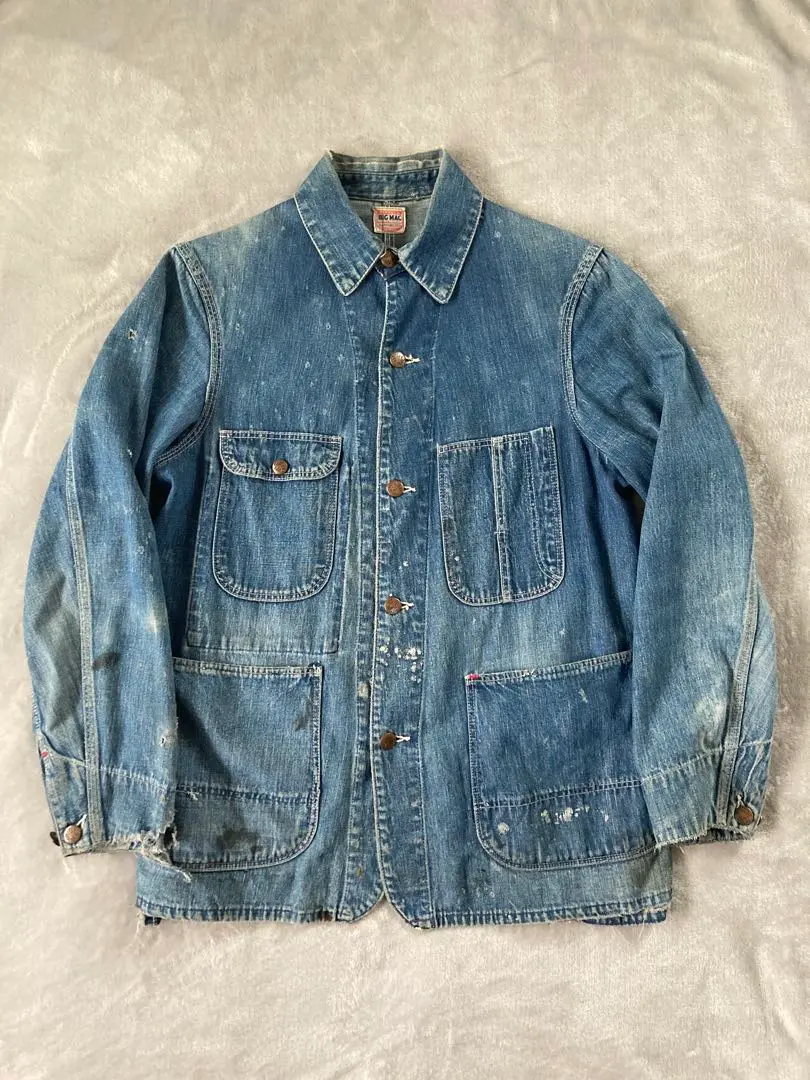 50s BIG MAC デニム カバーオール チョアコート ビッグマック L BIG MAC (ビッグマック) DENIM COVERALL / デニムカバーオール