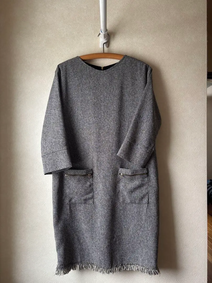 Thumbnail of Knee-length long-sleeved dress