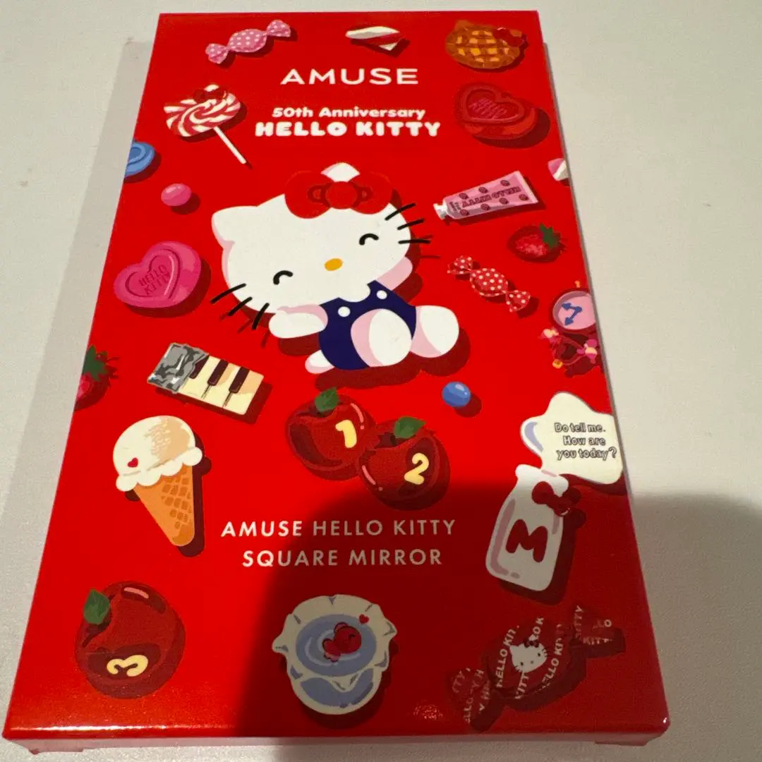 AMUSE HELLO KITTY 韓国 限定 ミラー AMUSE Hello Kitty Square Mirror 1ea [AMUSE x Hello Kitty