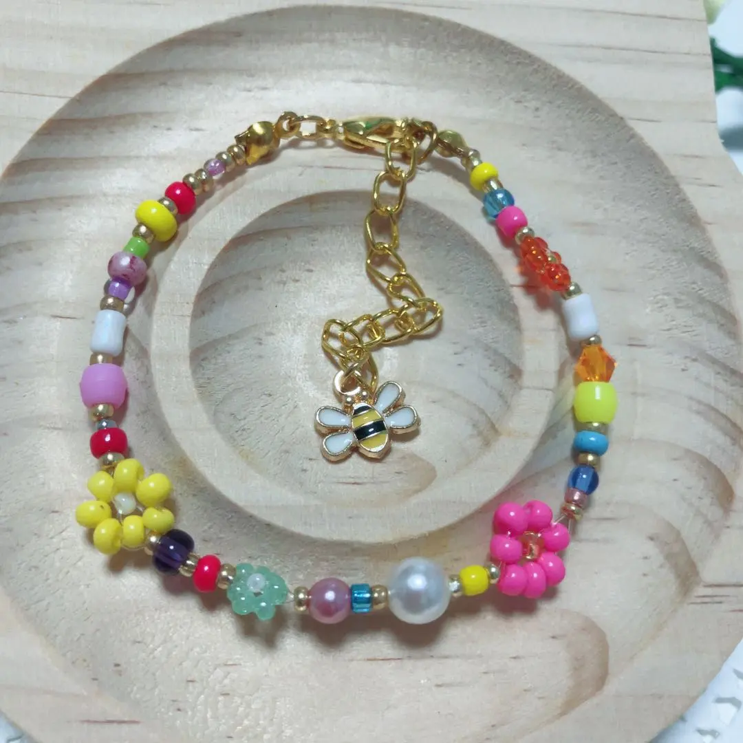 Thumbnail of 【B-199】Rainbow ♡ Bracelet Rainbow Pastel Colors Hope Wish Core