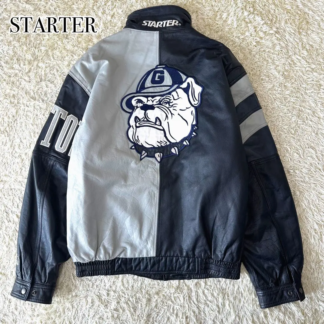 美品 STARTER スターター Bears べヤーズ スタジャン オールレザー 楽天市場】スタジャン オールレザーの通販