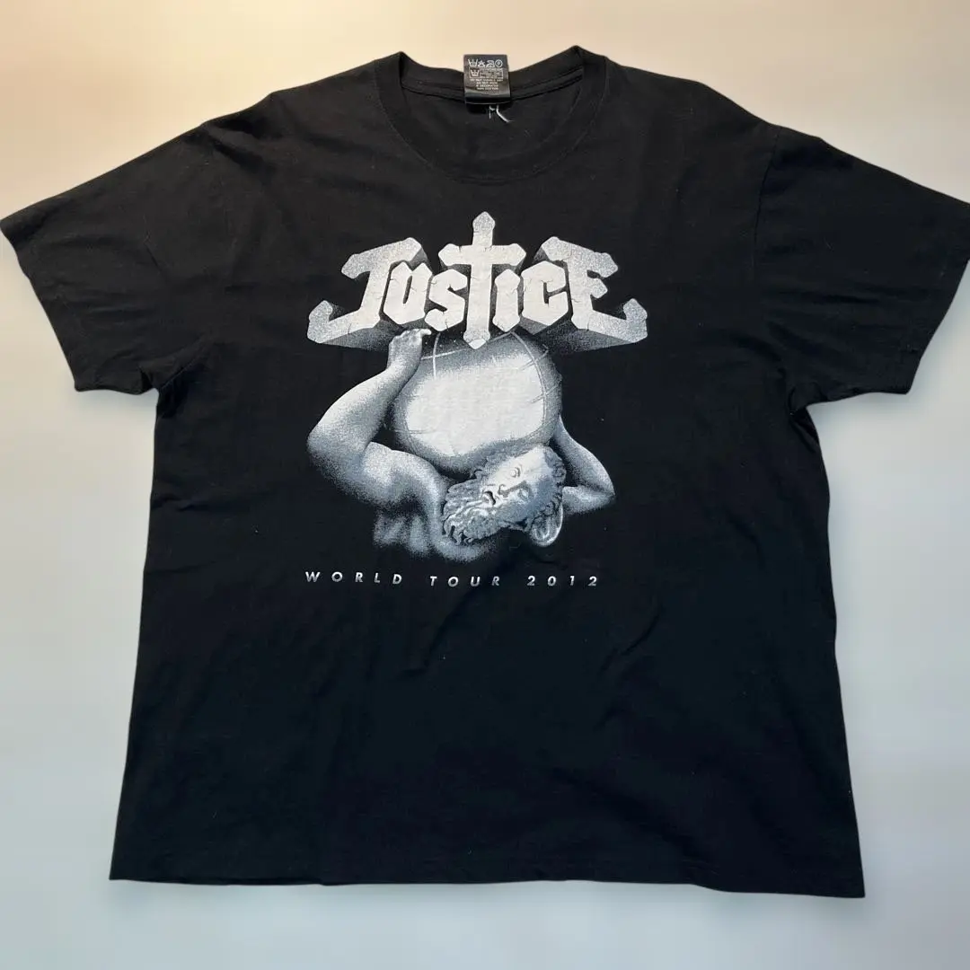 JUSTICE ジャスティス ツアーTシャツ リボルバーコラボ M JUSTICE ジャスティス ツアーTシャツ リボルバーコラボ M