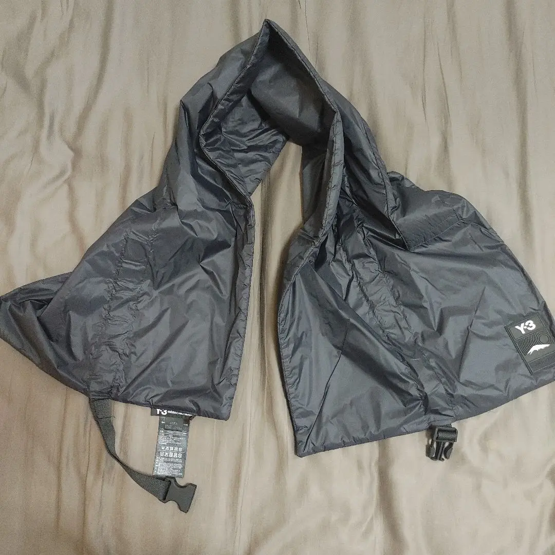 Thumbnail of Adidas Y-3 Yohji Yamamoto PrimaLoft 2-way hooded scarf, available until midnight tonight.