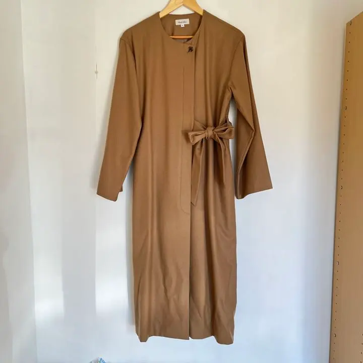 Thumbnail of Excellent condition Steven Alan long coat with ribbon, wool