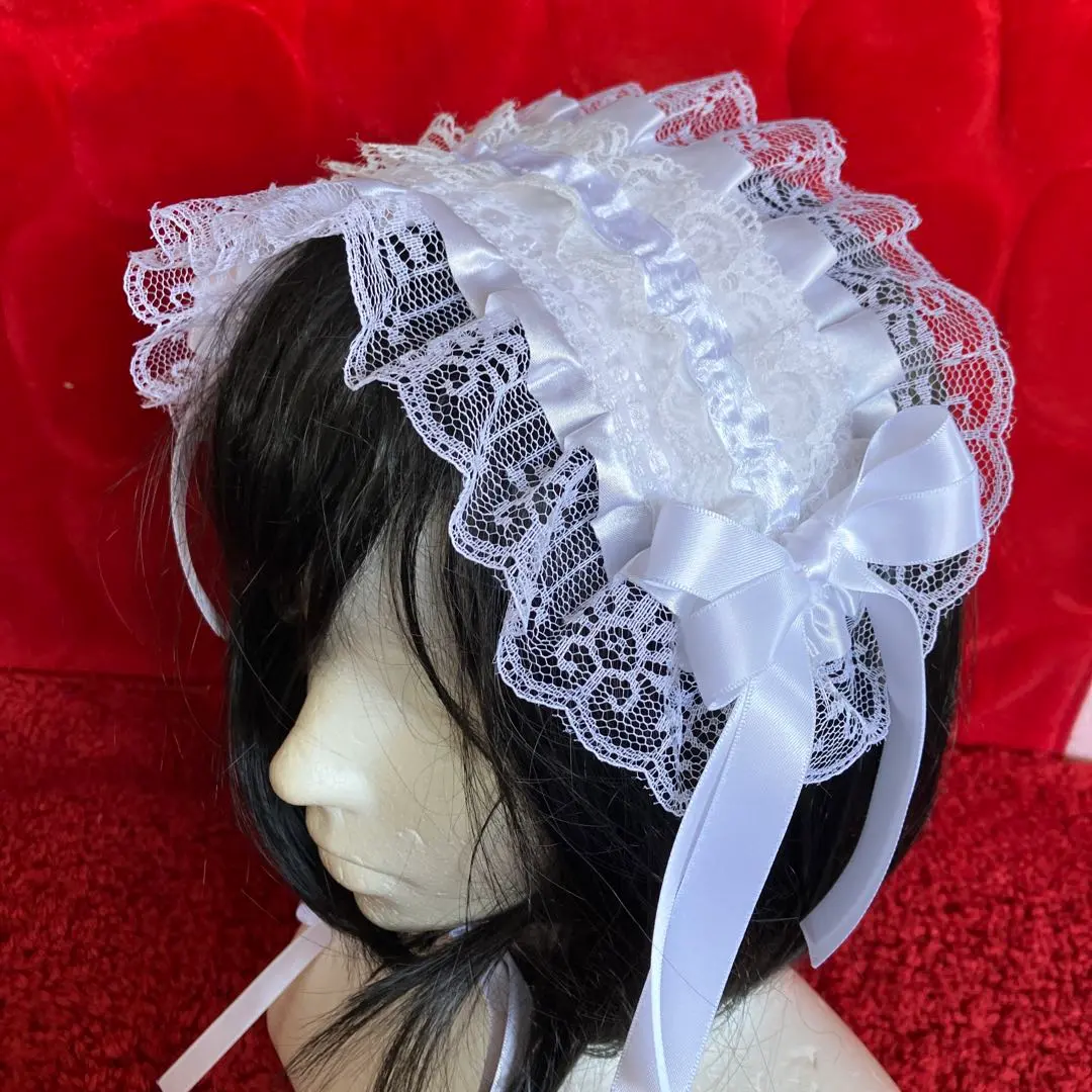 【白色】蘿莉塔頭飾【手工製作】 的縮圖