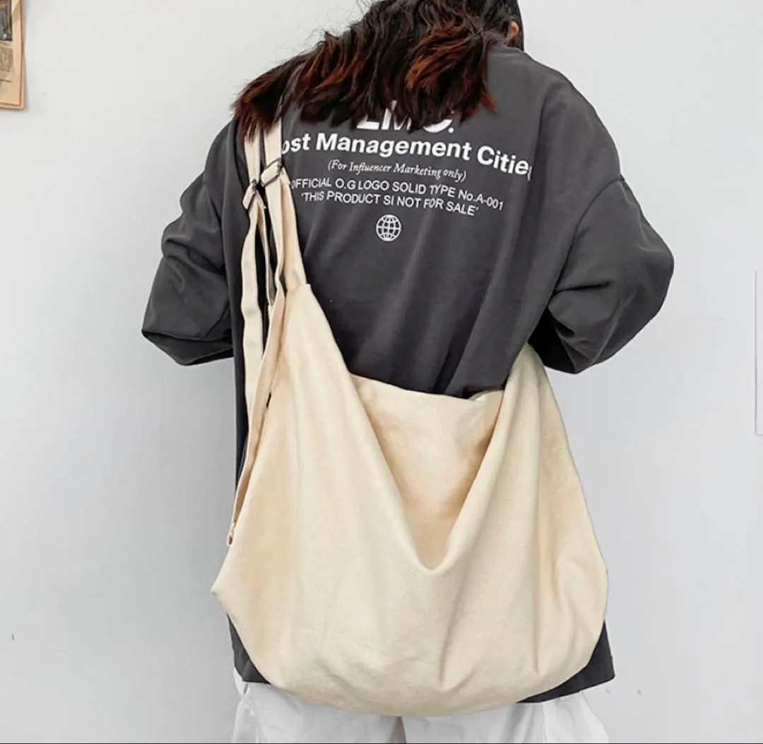 Thumbnail of Newspaper Bag Shoulder Bag Tote Vintage Ivory Used Clothing