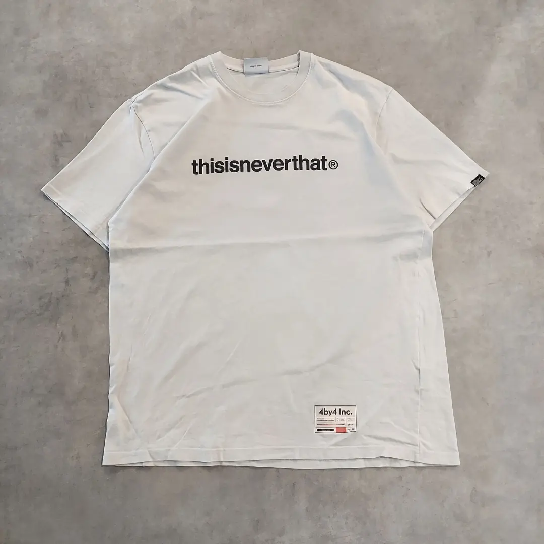 Thumbnail of thisisneverthat, neverthat T-shirt, vintage, logo, XL, gray, white, 16600