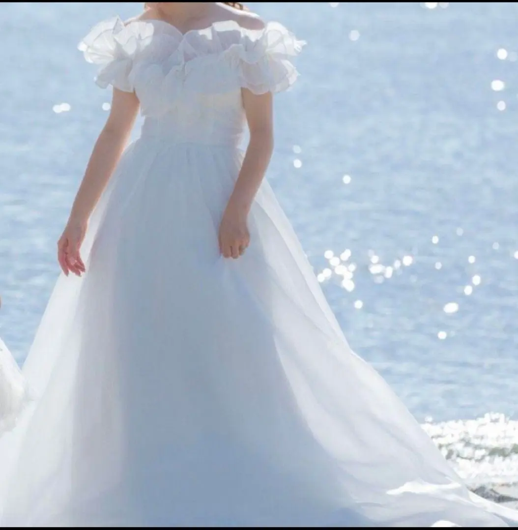 Thumbnail of Urban Blanche ☆ White Off-the-Shoulder Wedding Dress