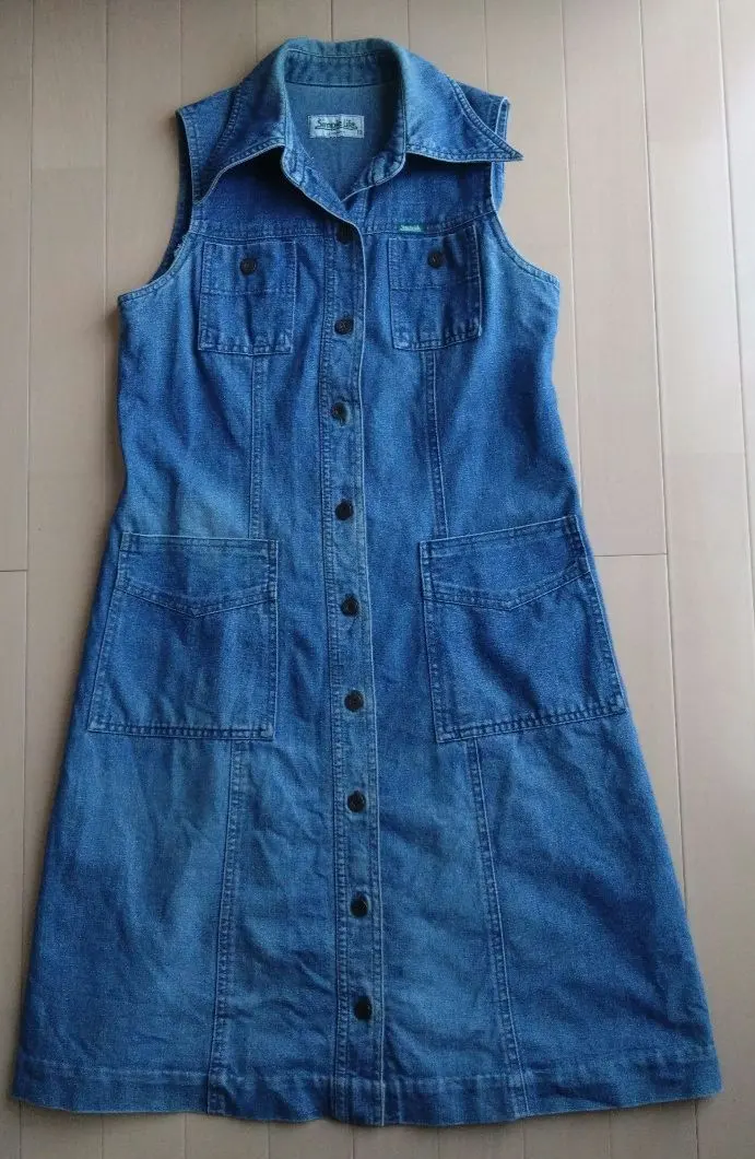 Thumbnail of Simple Life by RENOWN Denim Sleeveless Dress