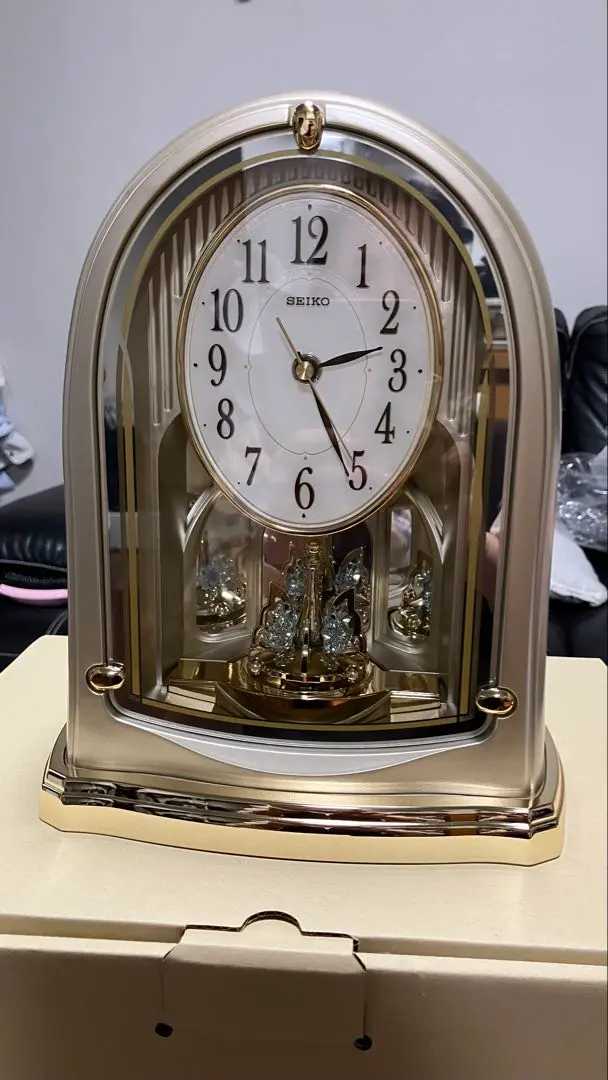 Thumbnail of SEIKO BY241G Arch-shaped Desk Clock, Gold