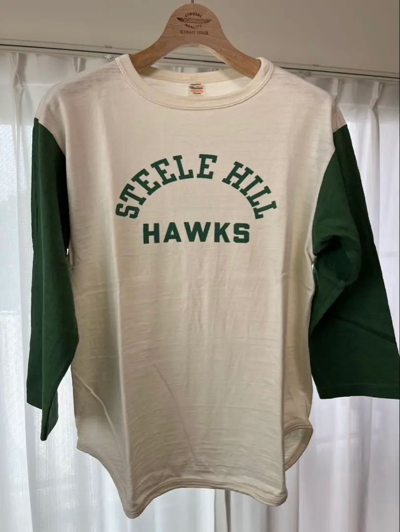 新品未使用 ウエアハウス ベースボールTシャツ XL クリーム×ネイビー￼￼￼ ウェアハウス 七分袖ベースボールTシャツ クルーネックの通販