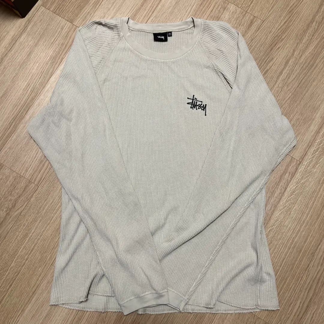 人気！【Stussy】ラグラン サーマル LS クルーネック org.jpg