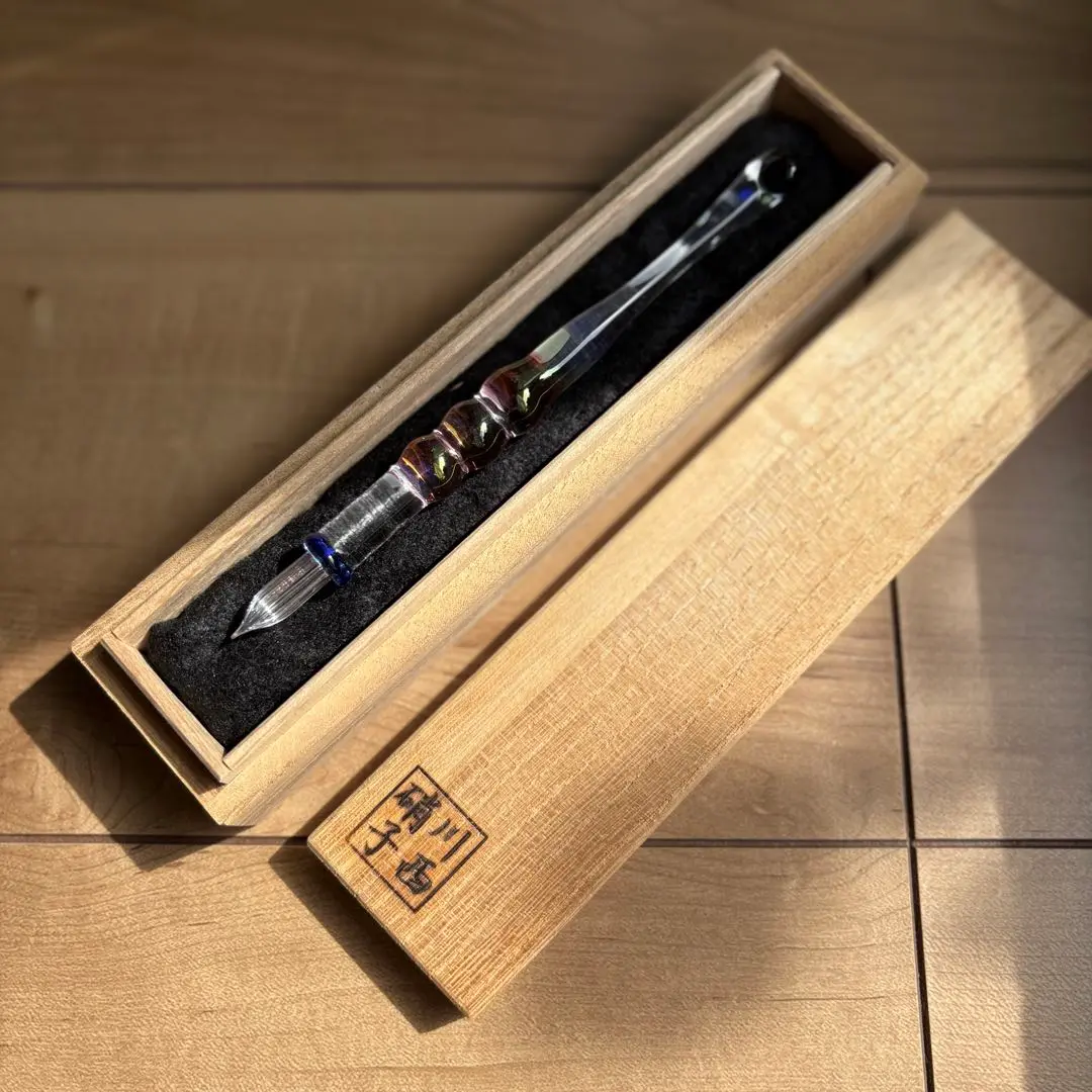 【美品】川西硝子 ガラスペン　木箱付き　逸品　貴重　希少　美しい硝子の芸術品 2025年最新】川西硝子 ガラスペンの人気アイテム - メルカリ